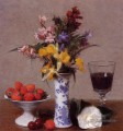 La nature morte de Bethrothal peintre de fleurs Henri Fantin Latour